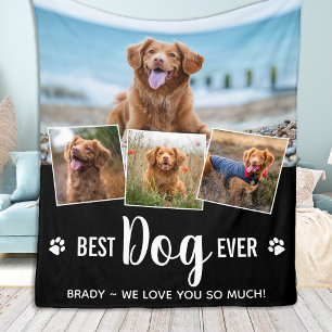 Niedlicher Hund Lover Maßgeschneidertes Tier 4 Fot Fleecedecke