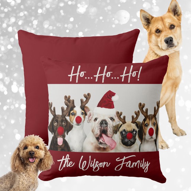 Niedlicher Hund Lover zu Weihnachten Kissen (Cute Dog Lover's Christmas Throw Pillow)
