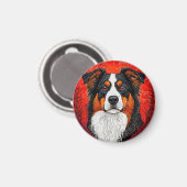 Niedlicher Hund Magnet (Vorderseite/Rückseite)