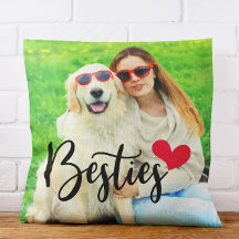 Niedlicher Hund Mama Besties Rotes Herz Foto