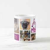 Niedlicher Hund Mama Haustier Foto Collage Kaffeek Kaffeetasse (Mittel)