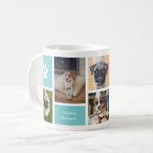 Niedlicher Hund Mama Haustier Foto Collage Kaffeek Kaffeetasse (Vorderseite Links)