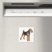 Niedlicher Hund Mama Hund Lover Airedale Terrier Magnet (In Situ (Geschirrspüler))