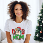 Niedlicher Hund Mama Weihnachten Frauen T - Shirt
