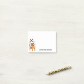 Niedlicher Hund Marionette Puppet - Benutzerdefini Post-it Klebezettel (Auf Schreibtisch)