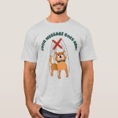 Niedlicher Hund Marionette Puppet - Benutzerdefini T-Shirt (Vorderseite)