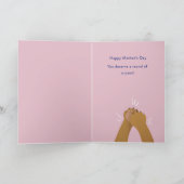 Niedlicher Hund mit Balloons Muttertagskarte Karte (Innenseite)