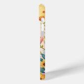 Niedlicher Hund mit Blume singen Case-Mate iPhone Hülle (Rückseite / Links)