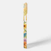 Niedlicher Hund mit Blume singen Case-Mate iPhone Hülle (Rückseite / Rechts)