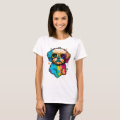 Niedlicher Hund mit Brille-T - Shirt (Vorne ganz)