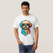Niedlicher Hund mit Brille-T - Shirt (Vorne ganz)