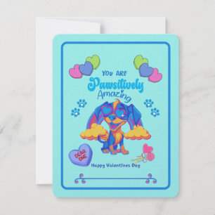 Niedlicher Hund mit Brillen-Klassenwinden Feiertagskarte