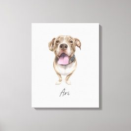 Niedlicher Hund mit dem Namen Ari Leinwanddruck