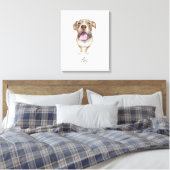Niedlicher Hund mit dem Namen Ari Leinwanddruck (Insitu (Schlafzimmer))