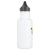 Niedlicher Hund mit Dragonfly Trinkflasche (Links)