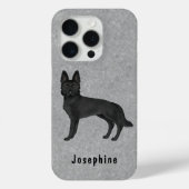 Niedlicher Hund mit Individuelle Name Case-Mate iPhone Hülle (Rückseite)
