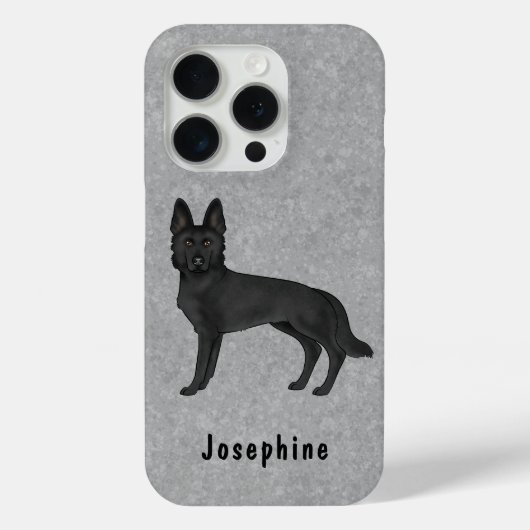 Niedlicher Hund mit Individuelle Name Case-Mate iPhone Hülle (Rückseite)