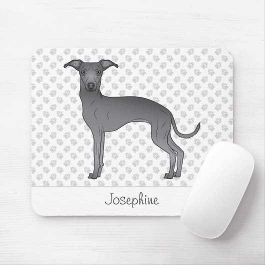 Niedlicher Hund mit Individuelle Name Mousepad (Mit Mouse)