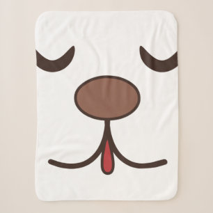 Niedlicher Hund mit Kindern weiß Sherpadecke