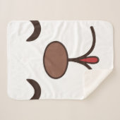 Niedlicher Hund mit Kindern weiß Sherpadecke (Vorderseite (Horizontal))