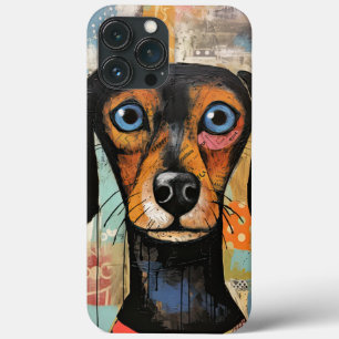Niedlicher Hund mit Mixed Media Animal Pet Case-Mate iPhone Hülle