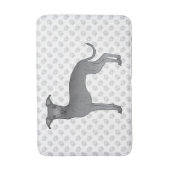 Niedlicher Hund mit Paw-Muster Badematte (Vorderseite Vertikal)