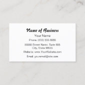 Niedlicher Hund mit rosafarbenen Bows Sitzgelegenh Visitenkarte (Rückseite)