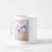 Niedlicher Hund mit Sweet Face One Foto Message Te Kaffeetasse (Vorderseite Links)