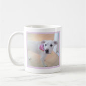 Niedlicher Hund mit Sweet Face One Foto Message Te Kaffeetasse (Links)