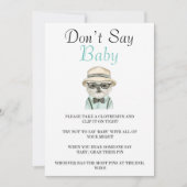 Niedlicher Hund mit Wasserfarbe Sage keine Babykar (Vorderseite)