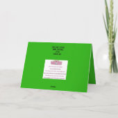 Niedlicher Hund mit Weihnachtslichtkarte Dankeskarte (Rückseite)