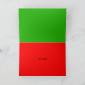 Niedlicher Hund mit Weihnachtslichtkarte Dankeskarte (Innenseite)