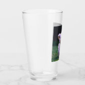 Niedlicher Hund mit weißem Löffel Glas (Rechts)