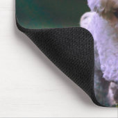 Niedlicher Hund mit weißem Löffel Mousepad (Ecke)