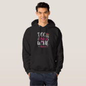 Niedlicher Hund Mutter Beagle Wein Muttertag Hoodie (Vorne ganz)