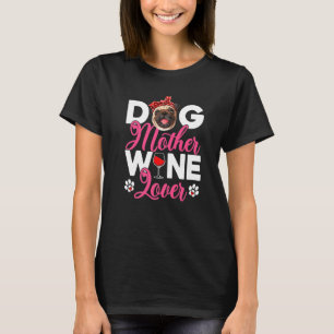 Niedlicher Hund Mutter Mops Hund Muttertag 1 T-Shirt