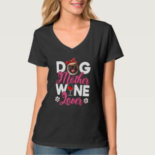 Niedlicher Hund Mutter Mops Hund Muttertag 1 T-Shirt