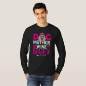 Niedlicher Hund Mutter Poodle Hund Muttertag T-Shirt (Vorne ganz)
