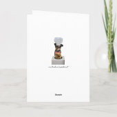 Niedlicher Hund - Muttertag ohne Kochen Karte (Rückseite)