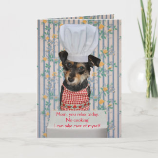 Niedlicher Hund - Muttertag ohne Kochen Karte