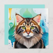 Niedlicher Hund nah Einladung (Vorne/Hinten)