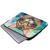 Niedlicher Hund nah Laptopschutzhülle (Vorne Knopf)