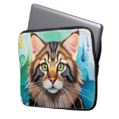 Niedlicher Hund nah Laptopschutzhülle (Vorderseite Links)