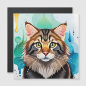 Niedlicher Hund nah Magnetkarte (Vorne/Hinten)