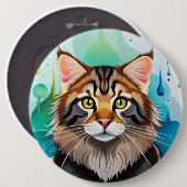 Niedlicher Hund nah Mini-Zwischenablage Button (Vorne & Hinten)