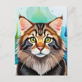 Niedlicher Hund nah Mini-Zwischenablage Postkarte