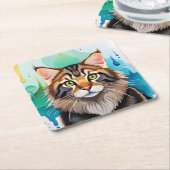 Niedlicher Hund nah Mini-Zwischenablage Rechteckiger Pappuntersetzer (angewinkelt)