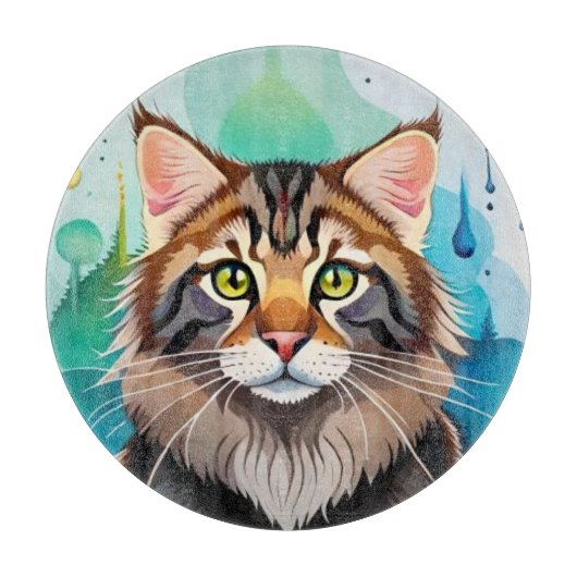 Niedlicher Hund nah Mini-Zwischenablage Schneidebrett (Vorderseite)