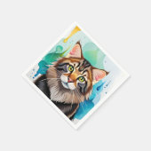 Niedlicher Hund nah Mini-Zwischenablage Serviette (Ecke)