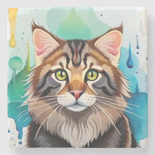 Niedlicher Hund nah Mini-Zwischenablage Steinuntersetzer (Vorderseite)